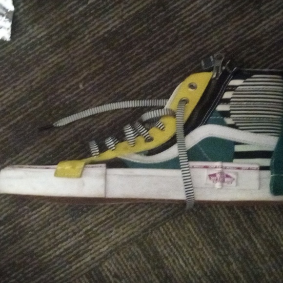 Vans Sk8-Hi OTW Cap Disarray Sneakers Multicolor Mixed Pattern - Picture 2 of 3